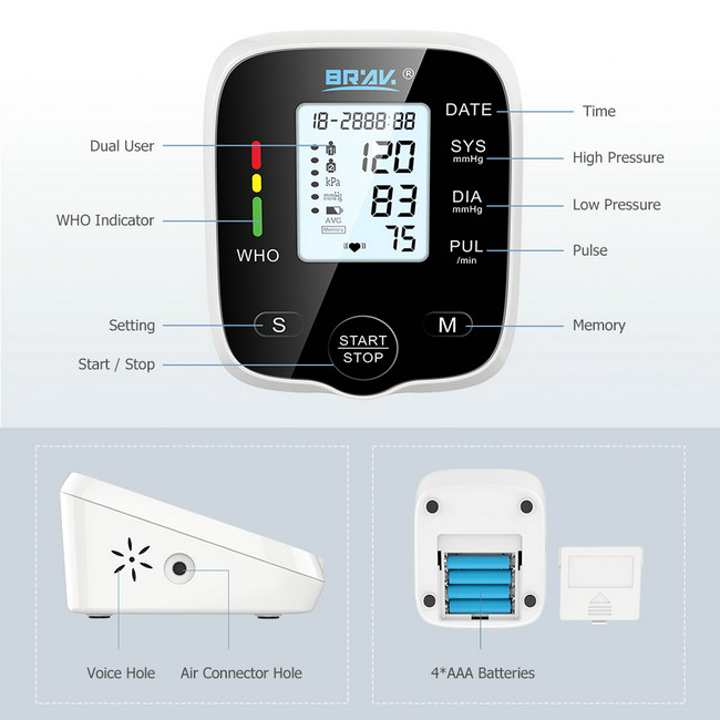 Blood Pressure Monitor with Voice Function