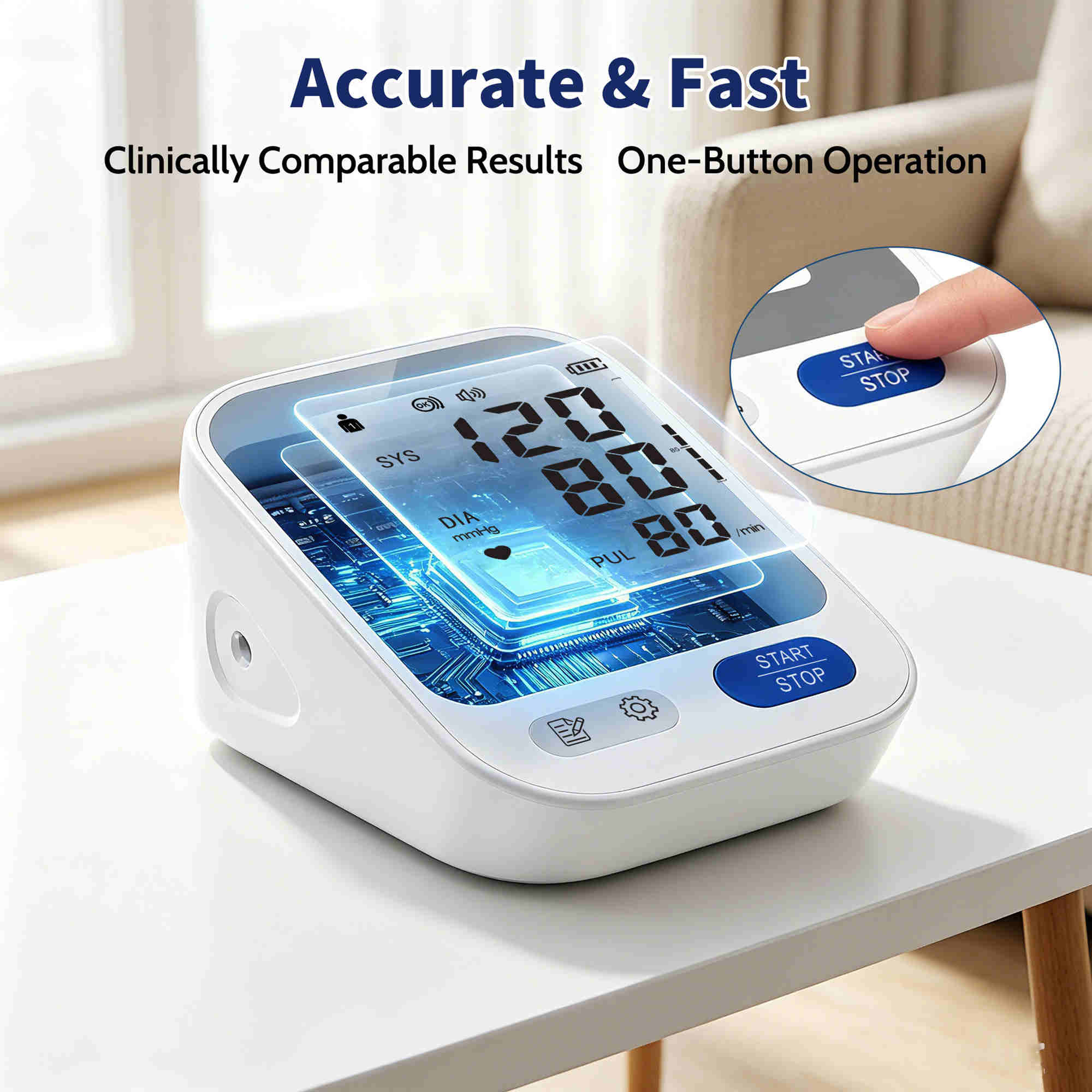 Accurate Home Blood Pressure Monitor bp-217